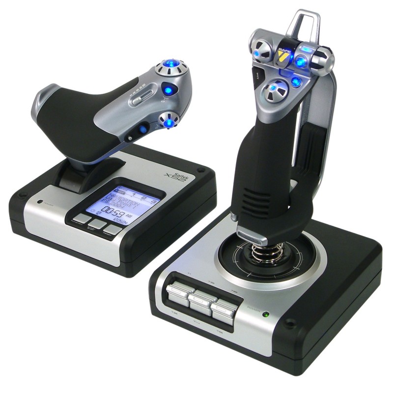 Logitech Saitek Pro Flight X52 Flight System - Joystick und Gasregler